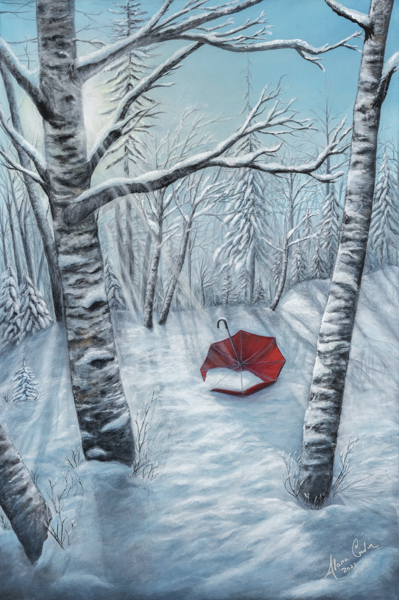 THE RUNAWAY' -Red Umbrella -Limited Editions — The Art of Alana Godin